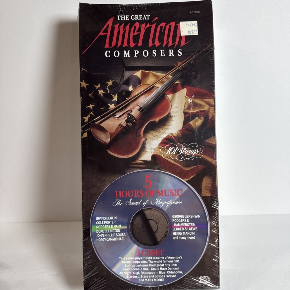 The Great American Composers - 101 Strings - 5-CD Set - New, Sealed